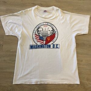 Vintage 1990 USA/Russia Summit T-shirt